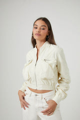 Cropped Bomber Jacket