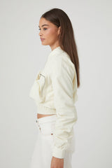 Cropped Bomber Jacket