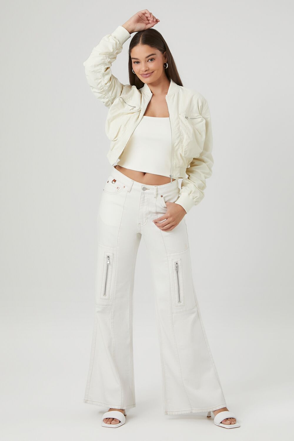 Cropped Bomber Jacket