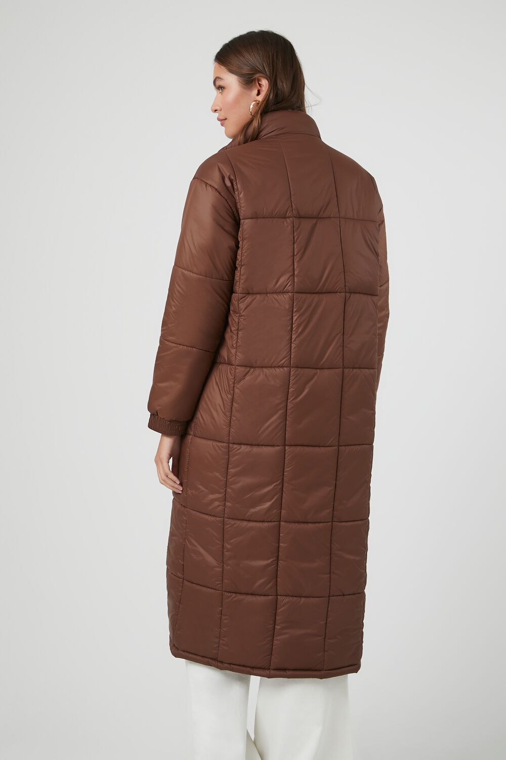 Quilted Longline Puffer Coat