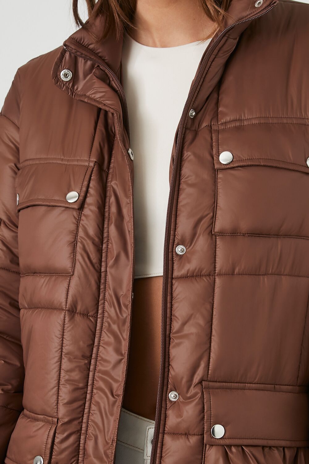 Quilted Longline Puffer Coat