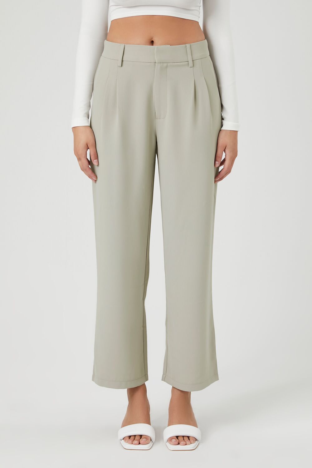High-Rise Wide-Leg Trousers