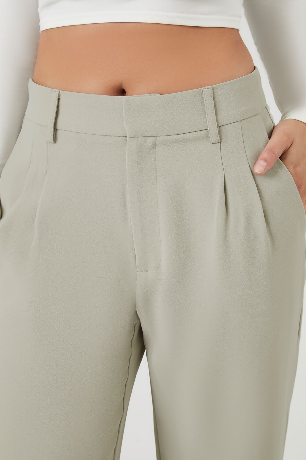 High-Rise Wide-Leg Trousers