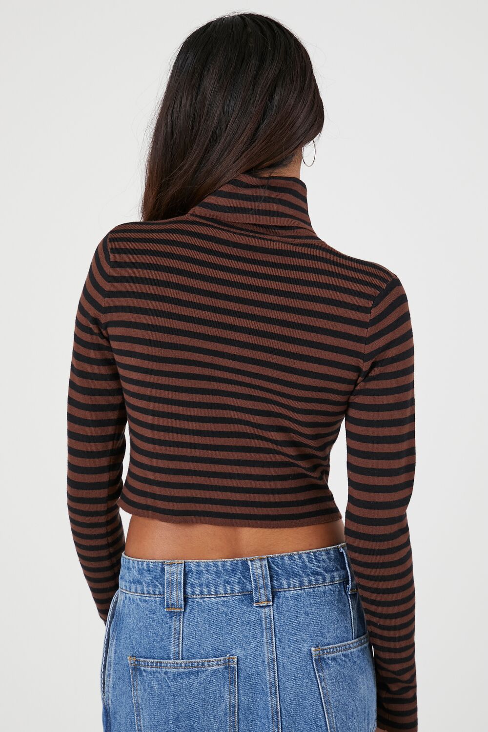 Striped Turtleneck Sweater