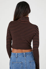 Striped Turtleneck Sweater
