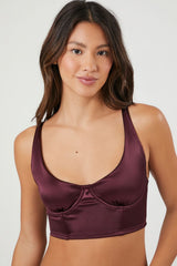 Satin Hook-and-Eye Bra