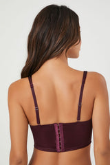 Satin Hook-and-Eye Bra