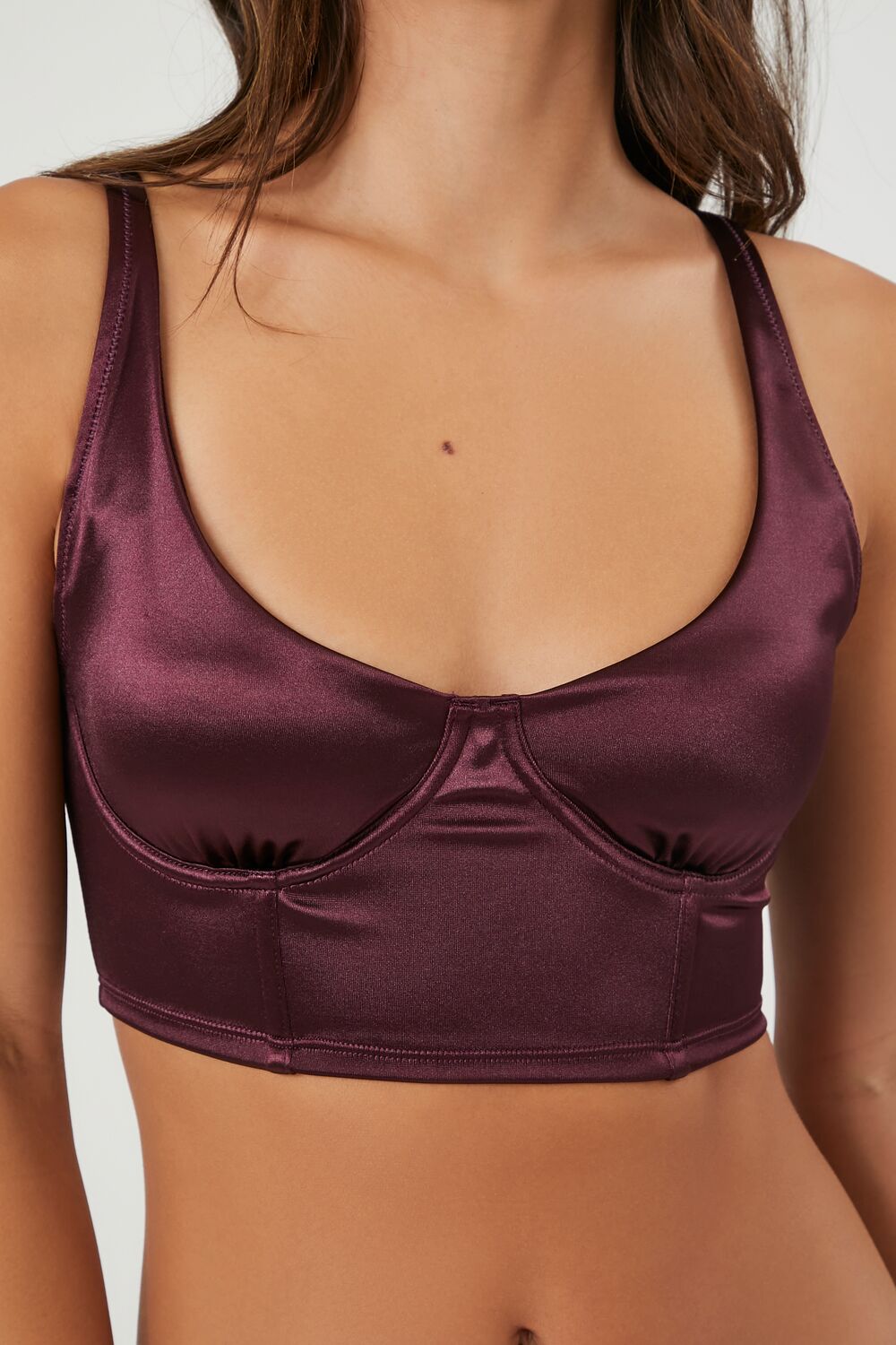 Satin Hook-and-Eye Bra