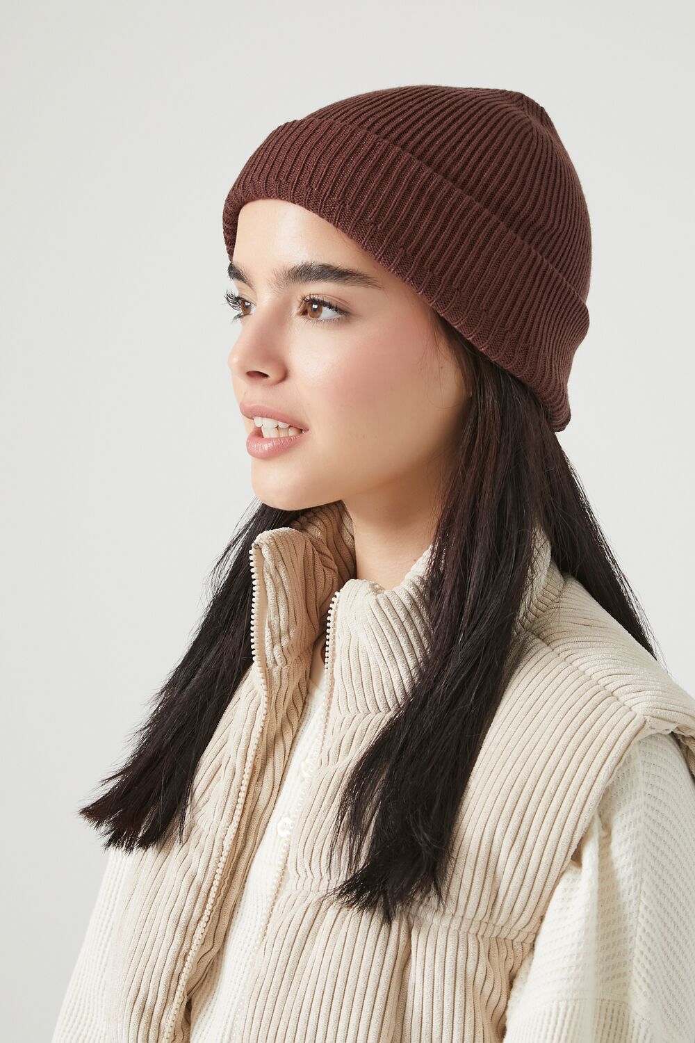 Slouchy Ribbed Knit Beanie