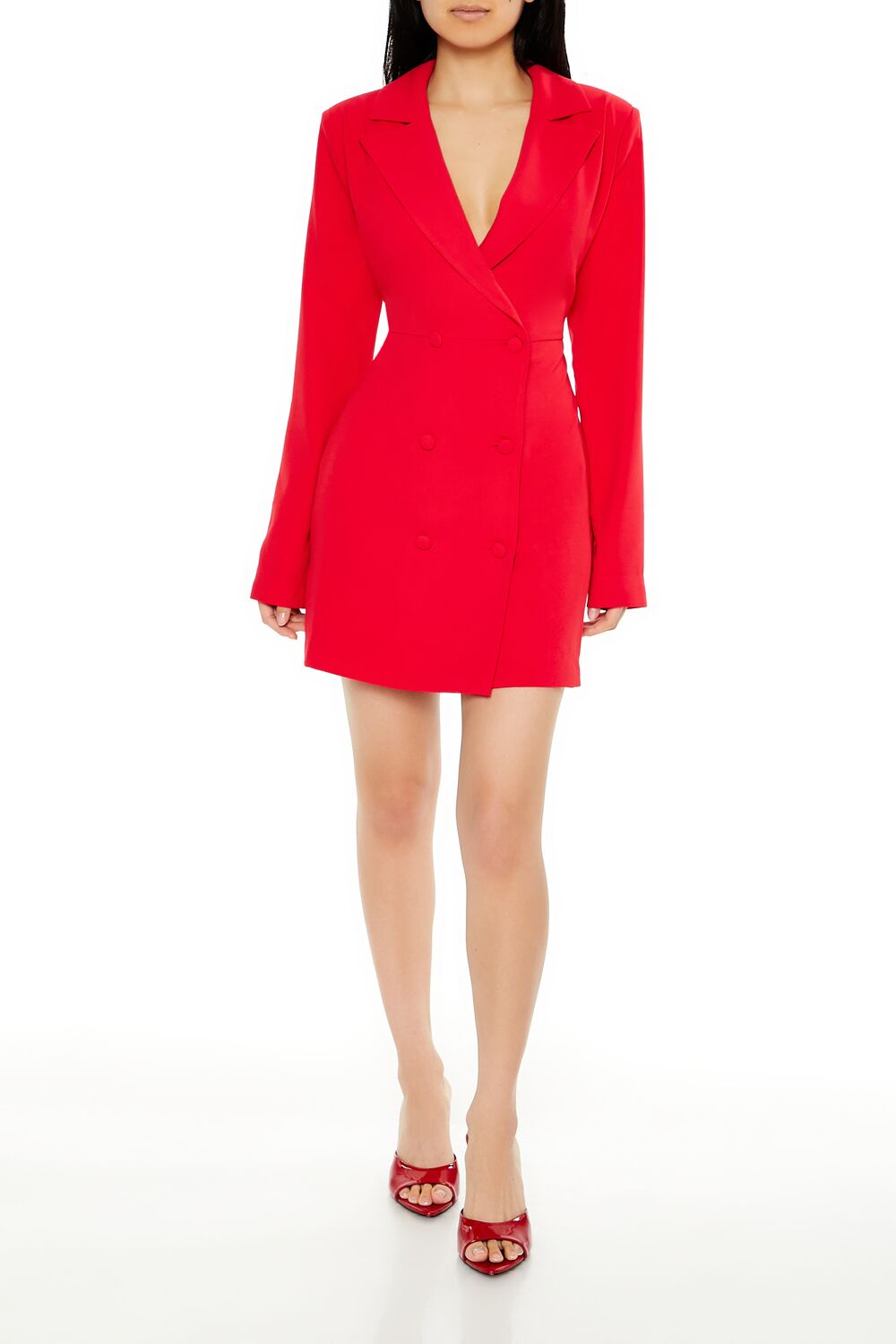 Double-Breasted Blazer Dress