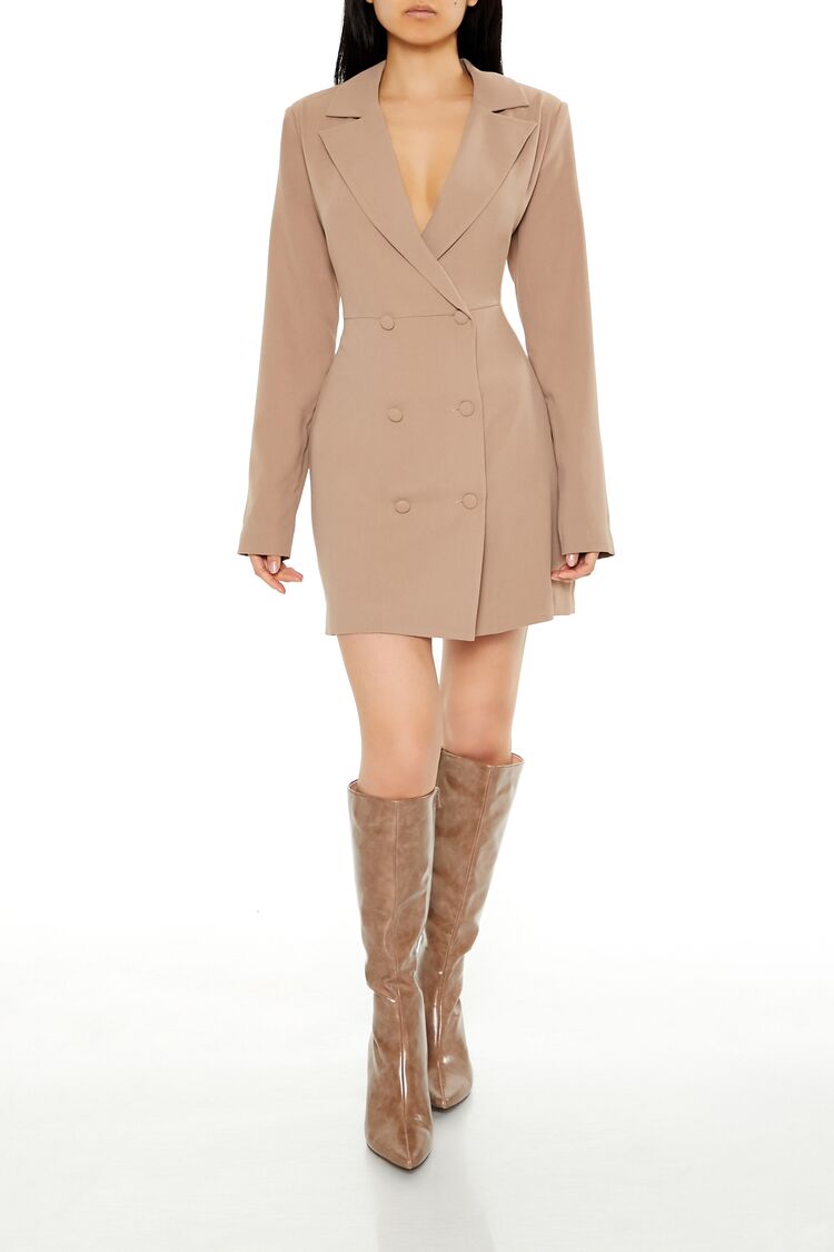 Double-Breasted Blazer Dress