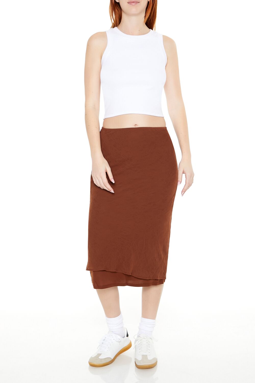 Chiffon Midi Skirt