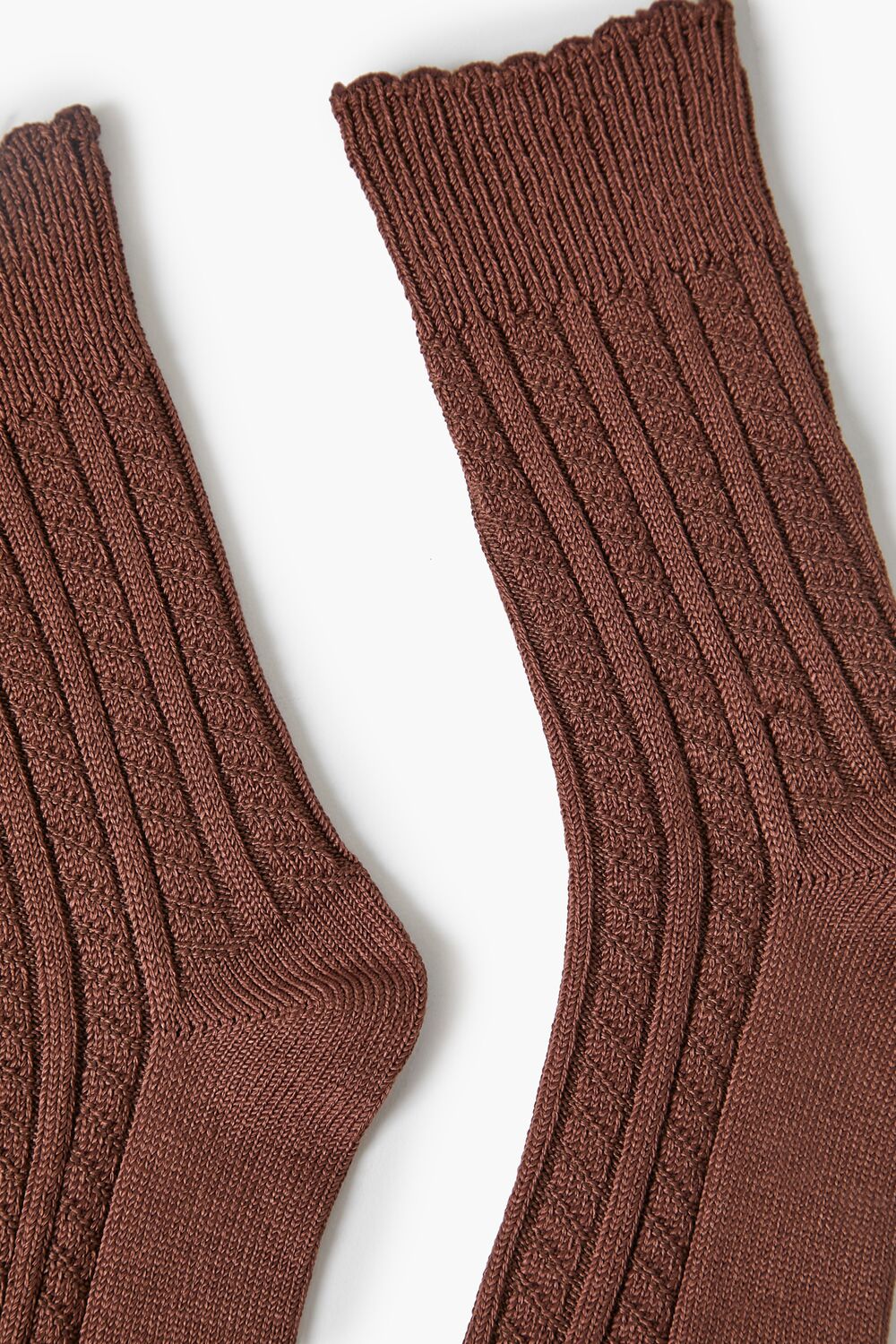 Pointelle Knit Crew Socks