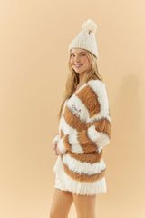 Disney Bambi Faux Fur Cardigan Sweater