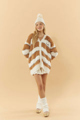 Disney Bambi Faux Fur Cardigan Sweater