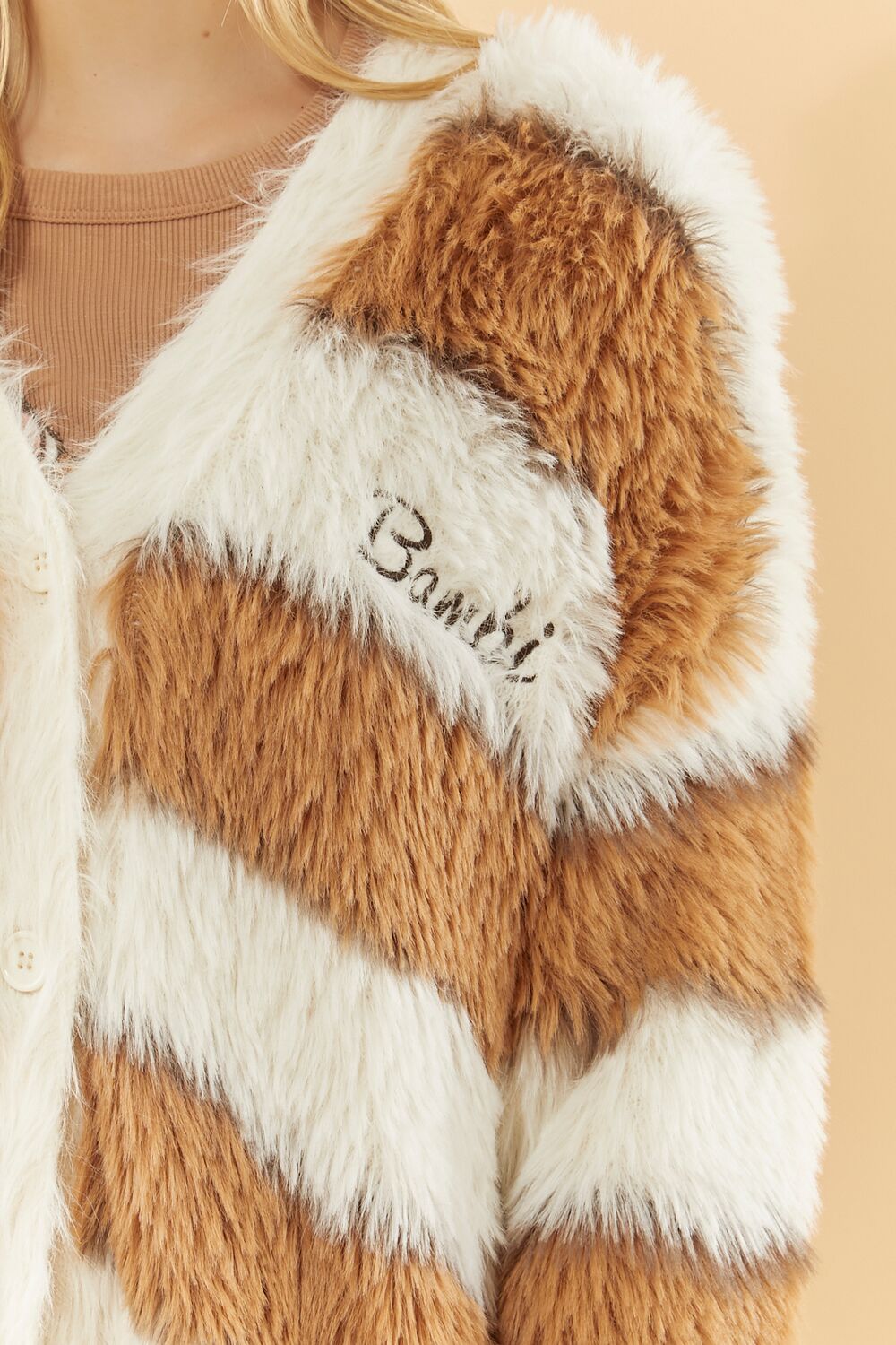 Disney Bambi Faux Fur Cardigan Sweater