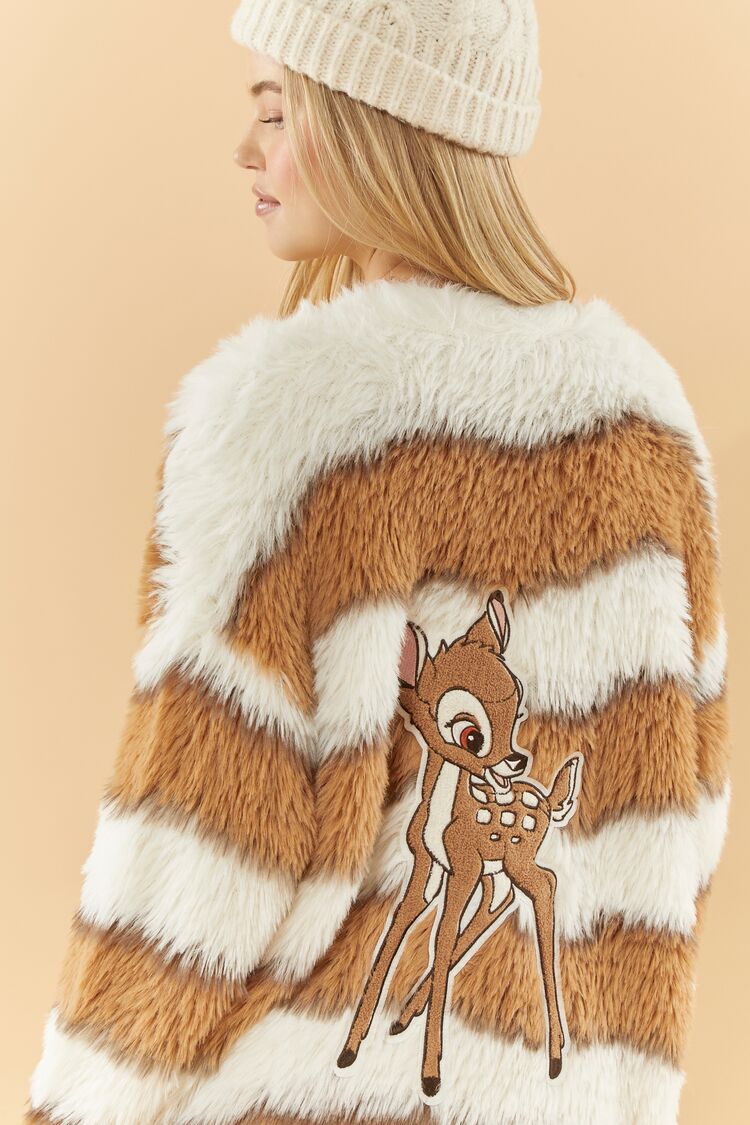 Disney Bambi Faux Fur Cardigan Sweater