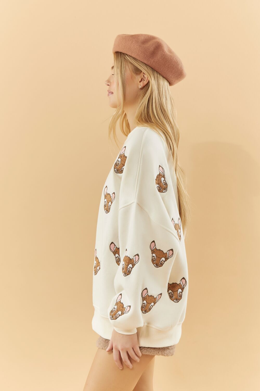 Disney Embroidered Bambi Pullover