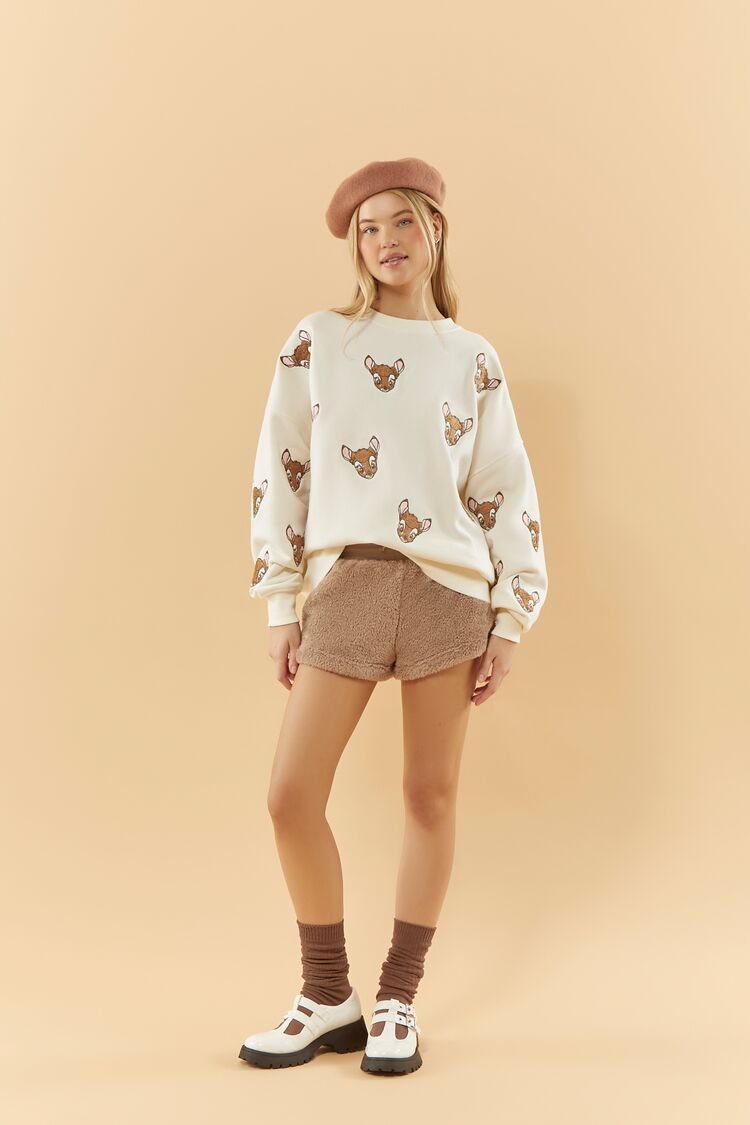 Disney Embroidered Bambi Pullover