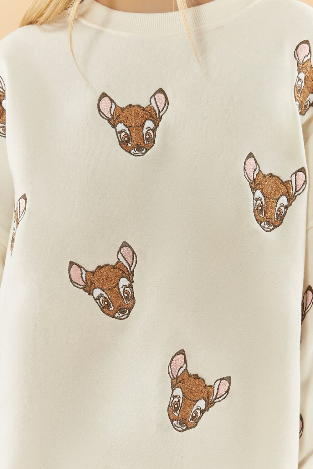 Disney Embroidered Bambi Pullover