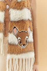 Disney Striped Faux Fur Bambi Scarf