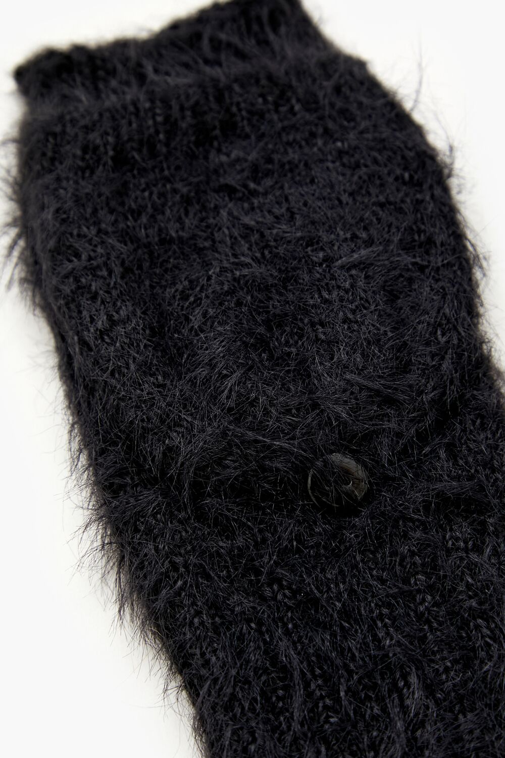 Fuzzy Knit Convertible Gloves