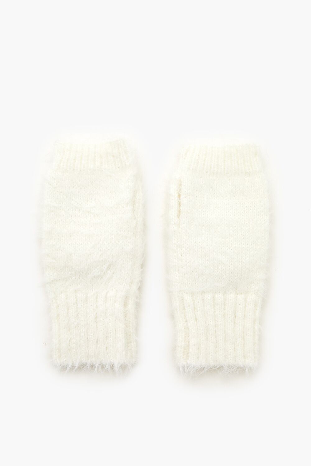 Fuzzy Knit Convertible Gloves