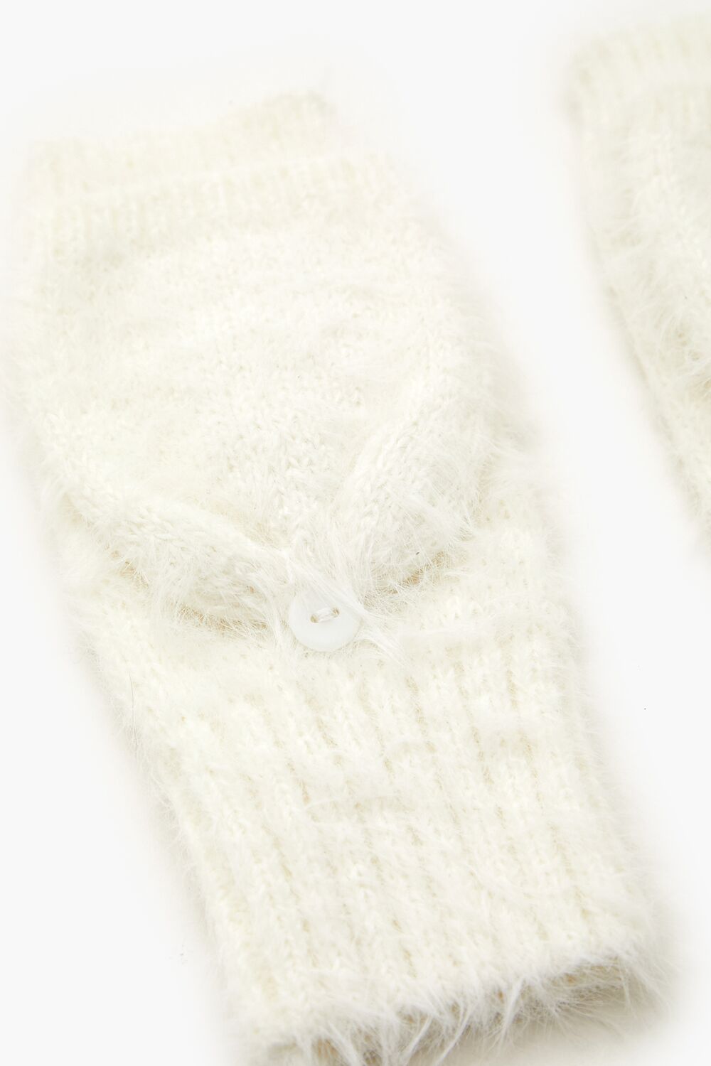 Fuzzy Knit Convertible Gloves