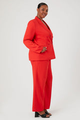 Plus Size Blazer & Pants Set