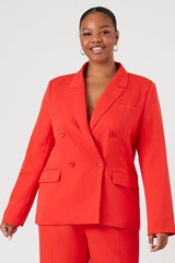 Plus Size Blazer & Pants Set