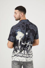 Twill Howling Wolf Graphic Shirt