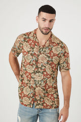 Twill Floral Print Shirt
