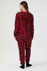 Buffalo Plaid Pajama Jumpsuit