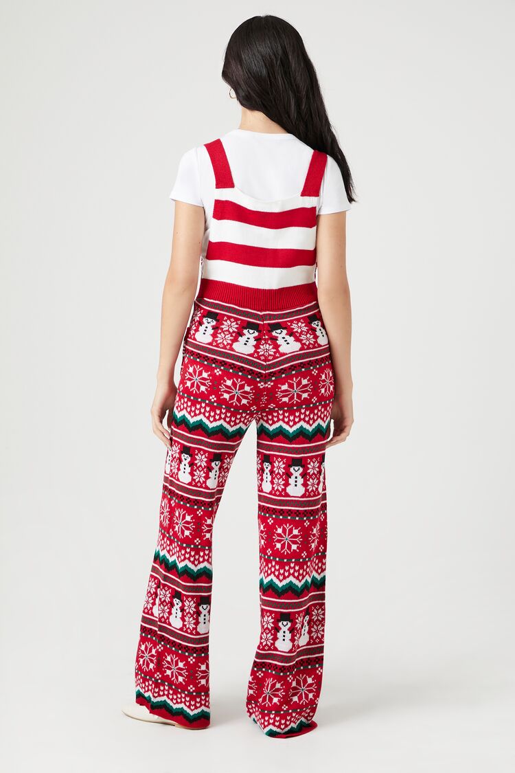 Christmas Fair Isle Knit Overalls