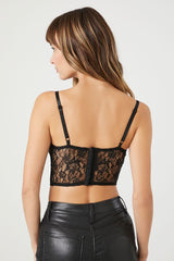 Lace Cropped Bustier Cami