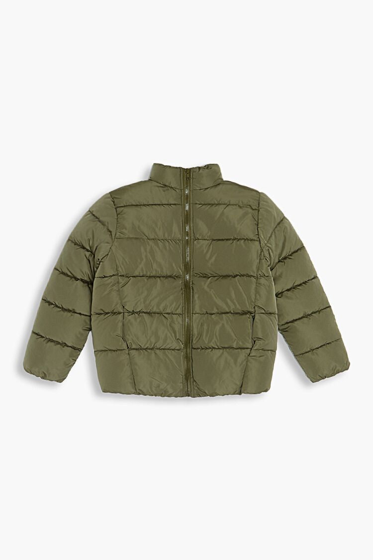 Girls Funnel Neck Puffer Jacket (Kids)