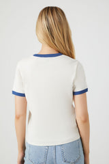Snoopy Graphic Ringer Tee