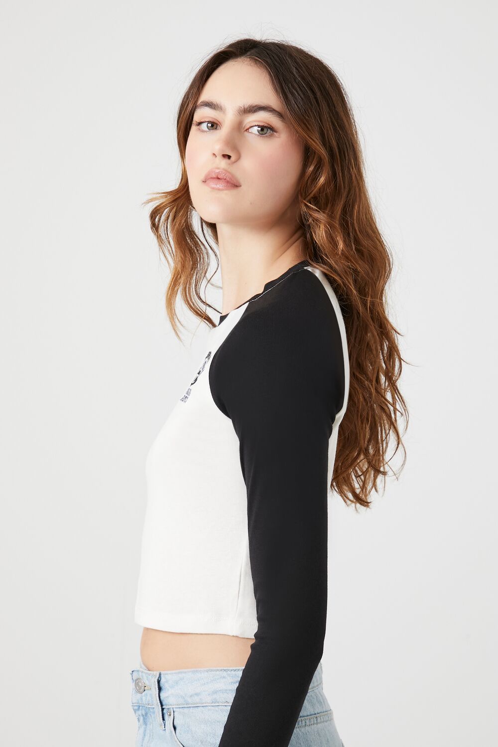 Cropped New York Raglan Tee