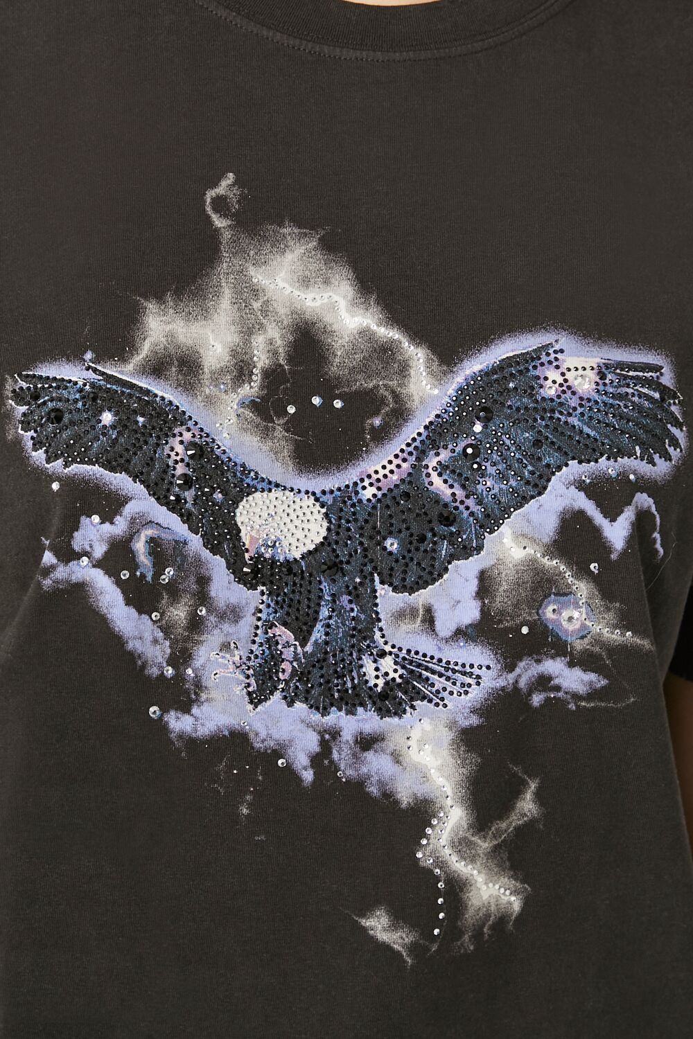 Rhinestone Eagle Graphic Tee