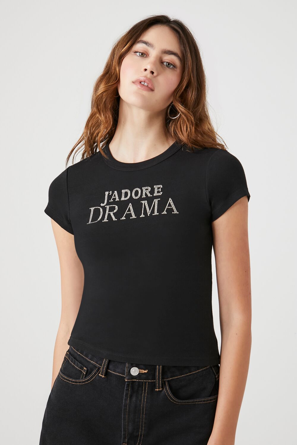 Jadore Drama Graphic Baby Tee