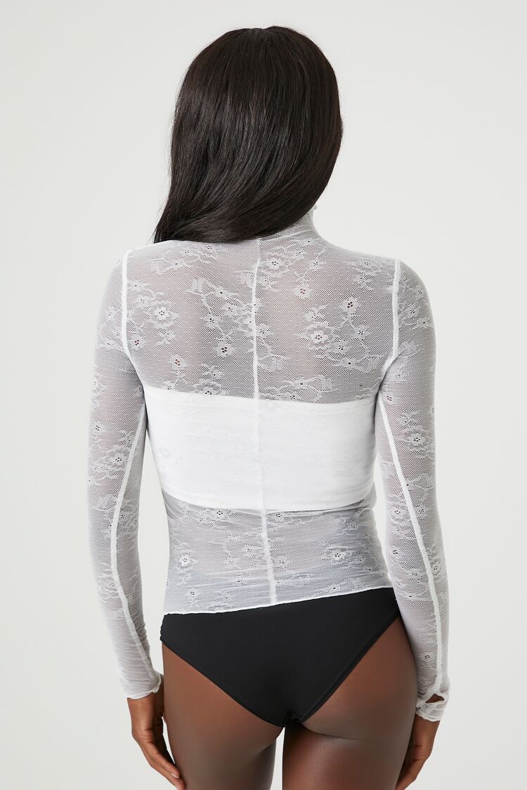 Sheer Lace Lingerie Top