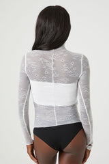 Sheer Lace Lingerie Top