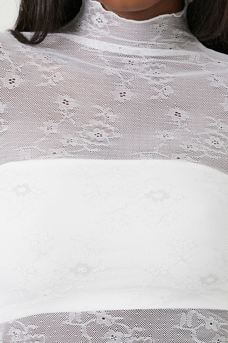 Sheer Lace Lingerie Top