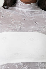Sheer Lace Lingerie Top