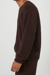 Drop-Sleeve Ribbed Pajama Top