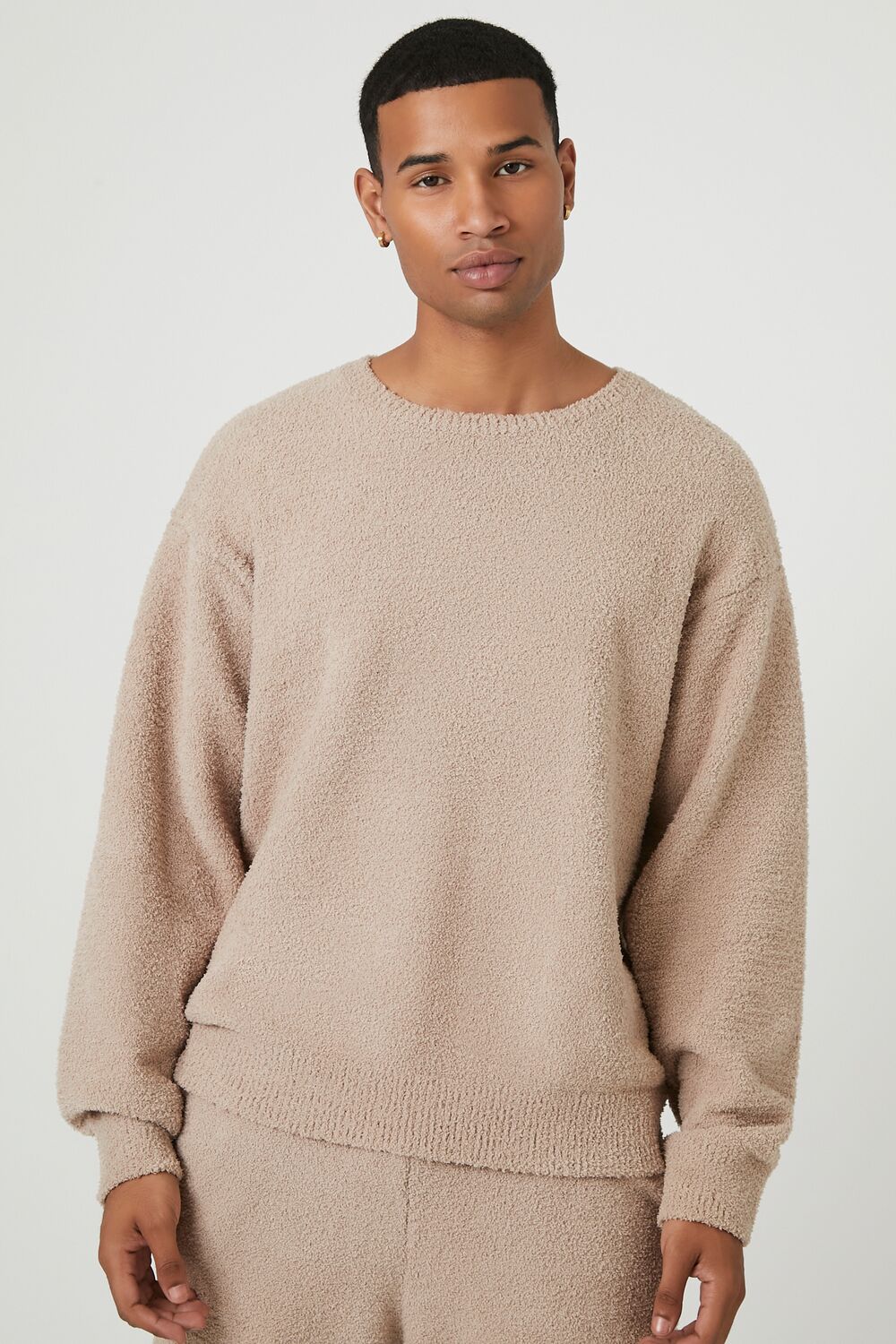 Drop-Sleeve Ribbed Pajama Top
