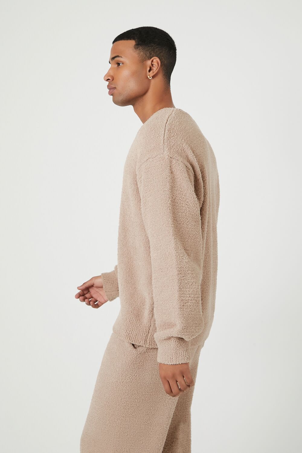Drop-Sleeve Ribbed Pajama Top