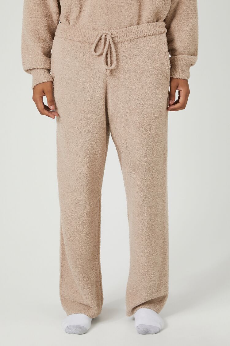 Drawstring Wide-Leg Pajama Pants