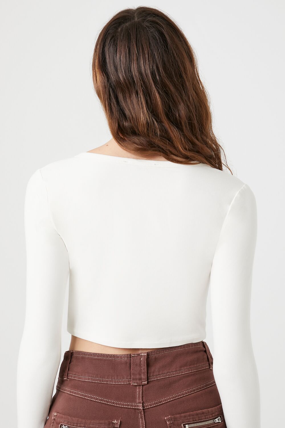 Split-Neck Crop Top
