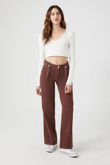 Split-Neck Crop Top